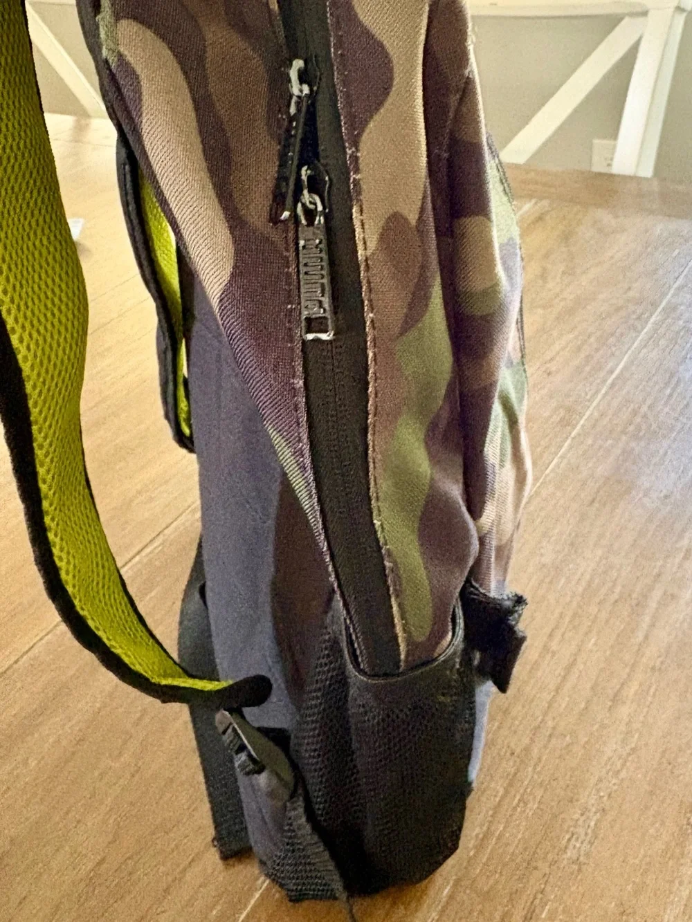 Puma Camo Backpack with Neon Logo